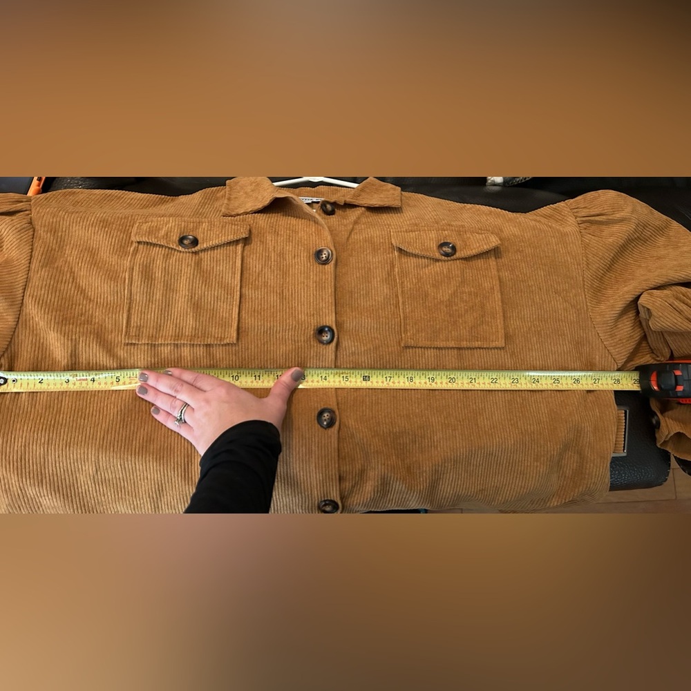 HYFVE Women’s Belted Tunic Shirt/Jacket Brown Size Large - Picture 5 of 6